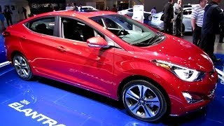 2014 Hyundai Elantra  Exterior and Interior Walkaround  Debut at 2013 LA Auto Show [upl. by Aramas]