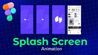 How to Create Splash Screen in Figma with Prototype Animate  Design Wolf [upl. by Pomfrey]