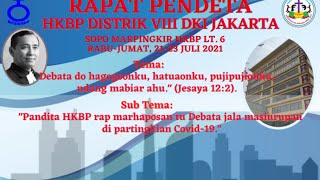 CERAMAH KETUA RAPAT PENDETAEPHORUS HKBP PDT ROBINSON BUTARBUTAR [upl. by Menides]