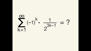 Reihe geometrisch unendlich alternierend Wert berechnen Konvergenz konvergent unendliche Reihe [upl. by Llesig204]