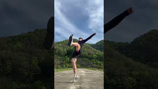 360 kick and 720 kick  karate kicks  kicks shors martialarts [upl. by Alana393]