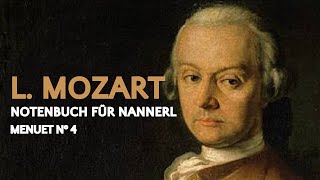 L Mozart menuet nº 4  Notenbuch für Nannerl  Piano tutorial vídeo y partitura [upl. by Lederer]