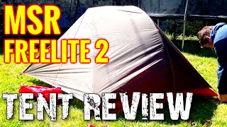 MSR FREELITE 2 FLY FIRST SET UP Lightweight backpacking tent review amp [upl. by Schnur]