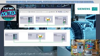 PLC SIEMENS S71500 CPU 1511C1PN AGREGAR A LA RED PROFINET HMI Y IO LINK MAESTRO [upl. by Prisca946]