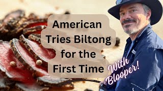 Americans First Biltong Taste Test A Savory Surprise [upl. by Saltsman]