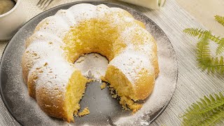 Simple Bundt Cake  4INGREDIENT POUND CAKE  Recipesnet [upl. by Davena]