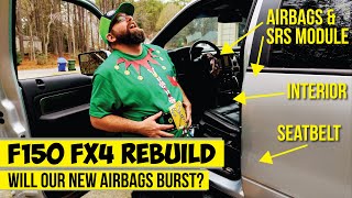 How to replace airbags SRS module and seat belts on a 0914 F150 [upl. by Anyrb]