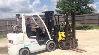 Unicarriers TCM Forklift Demo  FGC36 LP [upl. by Ilario]