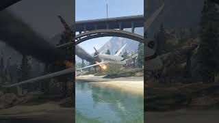 Extreme Dangerous Landing of Airplane Under the Bridge [upl. by Ijat]