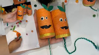 З паперу на Хелловін Коробка з цукерками з втулки DIY Halloween sweet Mini Pinata Міні піньята [upl. by Enneyehc]