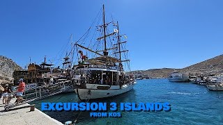 KOS Greece  3 Islands Cruise [upl. by Elehcin]