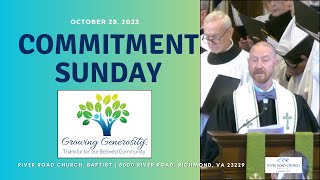 Commitment Sunday Offertory Sentences  Growing Generosity Thankful for Our Beloved Community [upl. by Tavy]