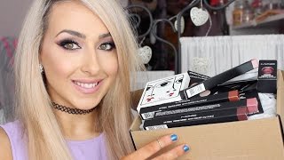 MAC cosmetics unboxing haul  new lipliners eyeshadows and more [upl. by Suollecram703]