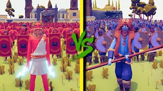 ANCIENT FACTION vs VIKING FACTION  Totally Accurate Battle Simulator TABS [upl. by Jenness983]