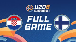 Group Phase  Croatia v Finland  Full Basketball Game  FIBA U20 EuroBasket 2024 Division B [upl. by Muldon]