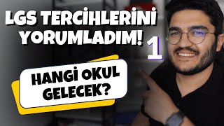 LGS Tercihlerini Yorumladım  Hangi Okul Gelecek [upl. by Oicafinob474]