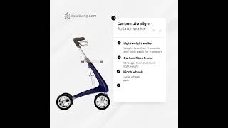 Have you seen this amazing walker with a seat The Carbon Ultralight has too many benefits to list [upl. by Tnilk]