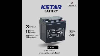 Kstar 12V 24AH Available at Castle Power BD battery upsbattery voltage airconditioning [upl. by Atnahsa]