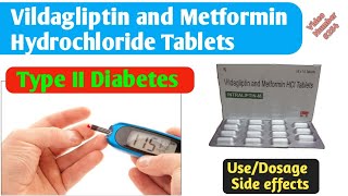 Vildagliptin and Metformin Hydrochloride Tablets Uses in hindi  Intraliptin M tabs  Dawa jankari [upl. by Trip207]