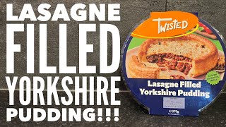 Iceland Twisted Lasagne Filled Yorkshire Pudding Review [upl. by Loveridge]