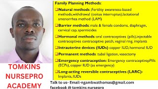 FAMILY PLANNING CONTRACEPTIVE TECHNOLOGY [upl. by Raimundo594]