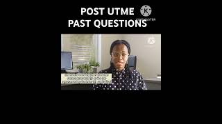 Post UTME Past Questions and Answers Likely questions in Post UTME postutme examquestions [upl. by Macmahon]