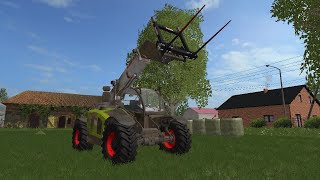 Farming Simulator 17 Układanie siana w stóg czy to się uda  Gospodarka moich marzeń s1 odc 55 [upl. by Rouvin]