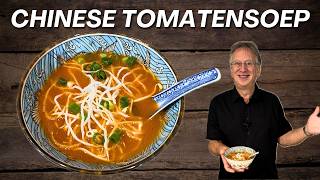 Hoe maak je Chinese tomatensoep recept zoals van de afhaalchinees [upl. by Zeke774]