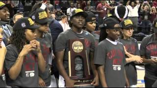 Gamecocks NCAA regional title trophy presentation [upl. by Lesli]