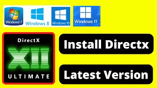 Download amp Install DirectX 12 on windows 1110 PC  Directx 12 ultimate download [upl. by Neraa]