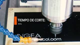 INGEACOL  Grabado en ruteadora CNC  Plástico Doble Capa IPI Gravoply [upl. by Amabelle]