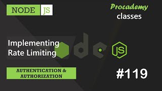 119 Implementing Rate Limiting  Authentication amp Authorization  A Complete NODE JS Course [upl. by Adriane]