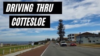 DRIVING AROUND COTTESLOE Perth Western Australia [upl. by Nissensohn]