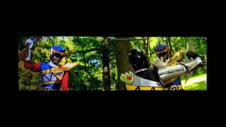 Power Rangers Miniforce vs Dark RangerZyuden Sentai Kyoryuger Gaburincho of Music vs Deathyurger [upl. by Ailemac157]