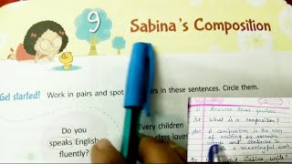 Sabinas Composition Class 3 Lesson9Raindrops English read explain in Hindi amp exercises solved [upl. by Bradan]