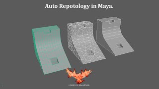 Auto Retopology in Maya  Retopologia en Maya Tutorial [upl. by Ahsinroc]