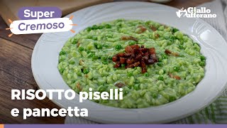 RISOTTO con PISELLI e PANCETTA – Cremoso e saporito da provare subito [upl. by Tamar]