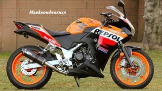 Honda CBR 250R Repsol  Frame Sliders amp Flush Mount Turn Signals [upl. by Benjamin]