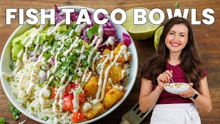 The Best Fish Taco Bowls Easy Fresh and Flavorful [upl. by Fujio]