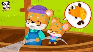 Whiskers Catches Big Fishes with Grandpa  Kids Good Habits  Picture Book Animation  BabyBus [upl. by Ewart]