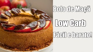 BOLO DE MAÇÃ LOW CARB  Fácil Fofinho e Barato [upl. by Teragram153]