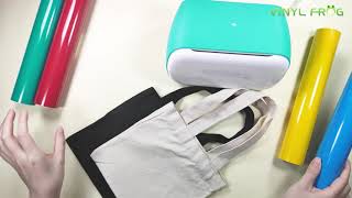 How to use Cricut Joy With VINYL FROG HTV [upl. by Lenette113]