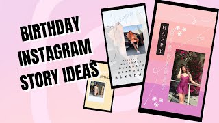 🔥 Birthday story ideas  Birthday instagram story ideas  Insta birthday post [upl. by Corry]