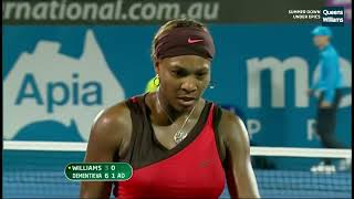 Elena Dementieva v Serena Williams  Sydney 2010 Final Highlights [upl. by Gorrono]