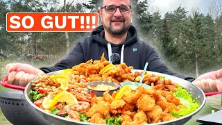 XXL Seafoodplatte selber grillen  Klaus grillt [upl. by Llertnauq]