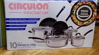 Stainless Steel Cookware Set by Circulon Review [upl. by Noe82]