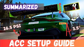 SETUPS ALL you need to KNOW  ► SIMPLIFIED ◄  ACC Setup Guide [upl. by Dlonyer822]