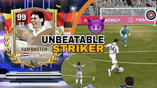 BEST STRIKER IN FC MOBILE 24  Van Basten 99 EURO 24 CARD  Review Video  FC MOBILE 24 [upl. by Rizan]