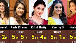 Height Comparison of Famous Indian Actress [upl. by Ahcim]