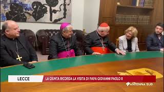 10 NOVEMBRE 2024 LECCE LA GIUNTA RICORDA LA VISITA DI PAPA GIOVANNI PAOLO II [upl. by Aeduj]